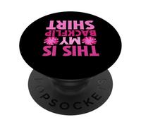 This Is My Backflip Shirt Funny Cheerleading Team Cheering PopSockets Adhesive PopGrip