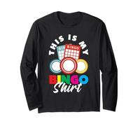 This Is My Bingo Shirt Bingo Fun Time Long Sleeve T-Shirt