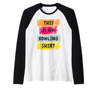 This is My Bowling Shirt, Bowls, Funny Lawn Bowls Raglan Baseball Tee