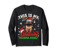This is My Brussels Griffon Ugly Christmas Pajama Sweater Long Sleeve T-Shirt