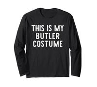 This is My Butler Costume Halloween Funny Easy Kids Adult Long Sleeve T-Shirt