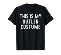 This Is My Butler Costume Halloween Funny Simple Kids Adult T-Shirt