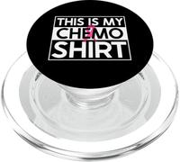 This Is My Chemo Shirt Pink Ribbon Breast Cancer Awareness PopSockets PopGrip for MagSafe