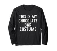 This is My Chocolate Bar Costume Halloween Easy Kids Adult Long Sleeve T-Shirt