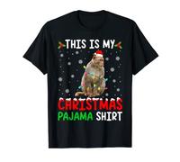 This Is My Christmas Pajama Monkey Xmas Funny Animals T-Shirt