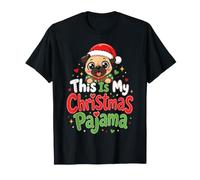 This is My Christmas Pajama Pug Santa T-Shirt