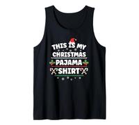 This is My Christmas Pajama Shirt Merry Christmas Tank Top