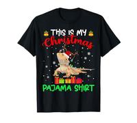 This Is My Christmas Pajama Shirt Santa Bearded Dragon Lover T-Shirt