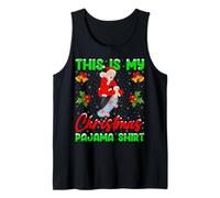 This is My Christmas Pajamas Funny Skateboarding Santa Xmas Tank Top