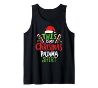 This is My Christmas Santa Xmas Family Celebration Tank Top
