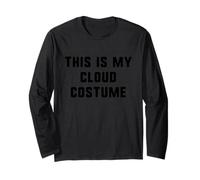 This is My Cloud Costume Halloween Funny Easy Kids Adult Long Sleeve T-Shirt
