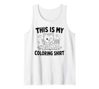This is My Coloring Shirt Funny Adult Coloring Book Tank Top