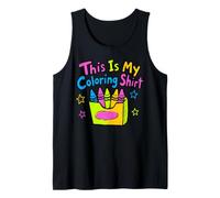 This is My Coloring Shirt Funny Coloring Book Lover Tank Top