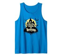 This is My Costume. I'm Terrifying. Spooky Halloween Tank Top, Men, Sapphire, XL