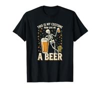 This is My Costume Now Give Me A Beer Skeleton Halloween Value Graphic T-Shirt