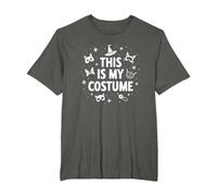 This is My Costume: Whimsical Halloween Party Graphic, T-Shirt, Men's Big and Tall, Asphalt, 6X Tall
