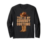 This is My Cowboy Costume Funny Cowboy Long Sleeve T-Shirt