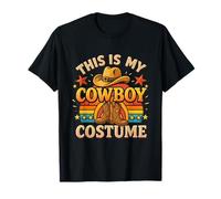 This is My Cowboy Costume Western Hat Boots Rodeo Vintage T-Shirt