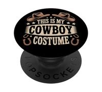 This Is My Cowboy Cowgirl Costume Western Country Rodeo PopSockets Adhesive PopGrip