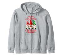 This Is My Cozy Gnome Christmas Pajama Men, Women Zip Hoodie