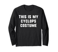 This is My Cyclops Costume Halloween Funny Easy Kids Adult Long Sleeve T-Shirt
