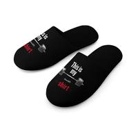 This Is My Deadlift Shirt Warm Mens Slippers Slip On Soft Fleece House Shoes Winter Indoor Outdoor