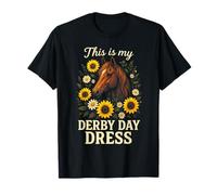 This is My Derby Day Dress - Horse Racing Sunflowers T-Shirt