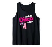 This Is My Disco Costume Groovy Vintage Jukebox Afro Tank Top