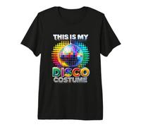 This is My Disco Costume Rainbow Mirror Ball Party Dance Premium T-Shirt