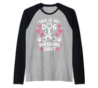 This is My Dog Washing Shirt Raglan Baseball Tee