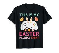 This is My Easter Pajama, Happy Bunny Pajamas Party Value Graphic T-Shirt, Men, Black, M