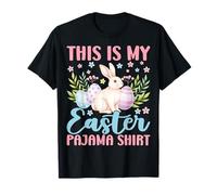 This is My Easter Pajama Shirt Cute Bunny T-Shirt