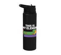 This is My Element Chemistry Science Teacher Laboratory Nerd Stainless Steel Insulated Water Bottle