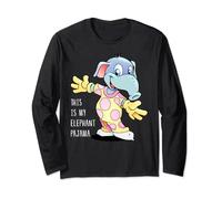This Is My Elephant Pajama Pyjama PJs Jammies Jim-Jams Cute Long Sleeve T-Shirt