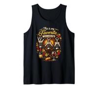 This is My Favorite Workout Corkscrew Wine Lover Sommelier Tank Top