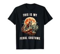 This is My Feral Costume Three Wolf Moon Meme T-Shirt