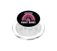 This Is My Fight Shirt Rainbow Breast Cancer Awareness PopSockets PopGrip for MagSafe