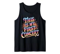 This is My First Concert Colorful Design Tank Top