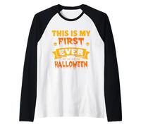 This is My First Ever Halloween Bone Head Spooky Halloween Raglan Baseball Tee