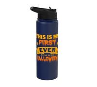 This is My First Ever Halloween Bone Head Spooky Halloween Stainless Steel Insulated Water Bottle