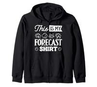 This Is My Forecast Shirt Weather Forecaster Weatherman Zip Hoodie