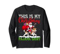 This is My Fox Terrier Ugly Christmas Pajama Sweater Dog Long Sleeve T-Shirt