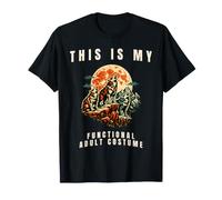 This is My Functional Adult Costume Three Wolf Moon Meme T-Shirt