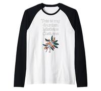 This is My Funny Mistletoe Costume Raglan Baseball Tee