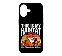 This Is My Habitat Fox Wine Friends Friday Fun Case for iPhone 17