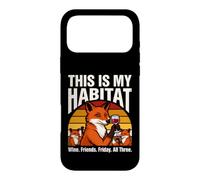 This Is My Habitat Fox Wine Friends Friday Fun Case for iPhone 17 Pro Max