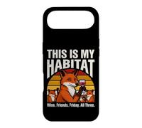 This Is My Habitat Fox Wine Friends Friday Fun Case for iPhone Air
