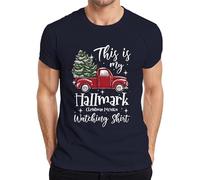 This is My Hallmark Watching Shirt Christmas Men's T-Shirt, navy, 3XL