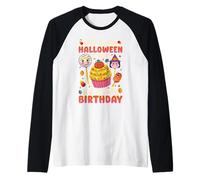 THIS IS MY HALLOWEEN COSTUME AND IT’S MY BIRTHDAY Raglan Baseball Tee