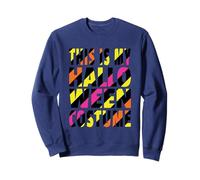 This Is My Halloween Costume Colorful Stripes Sweatshirt